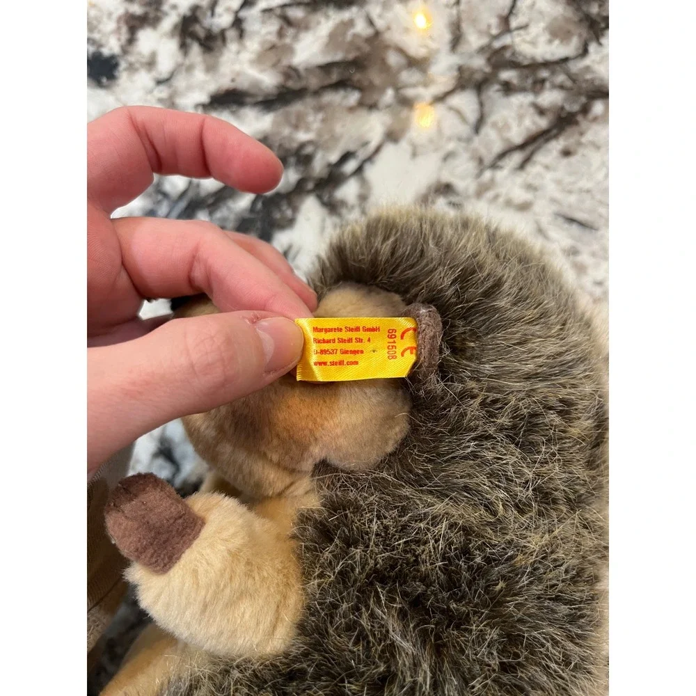 Steiff Joggi Hedgehog plush Soft Cuddly Friends with button in ear